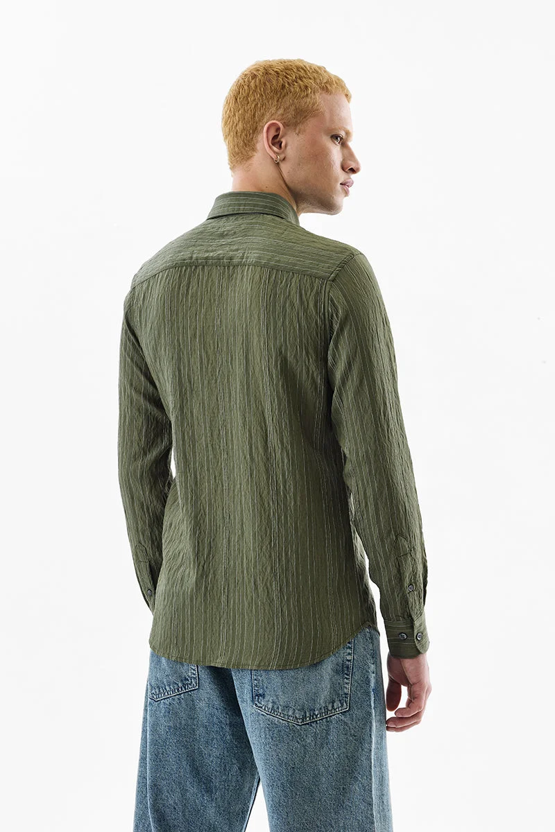 SNITCH Slim Fit Stripes Shirt